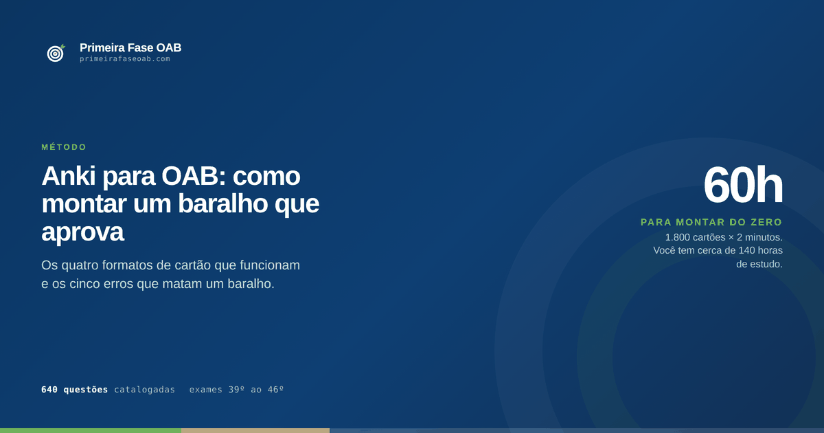 Flashcards do Anki para a primeira fase da OAB