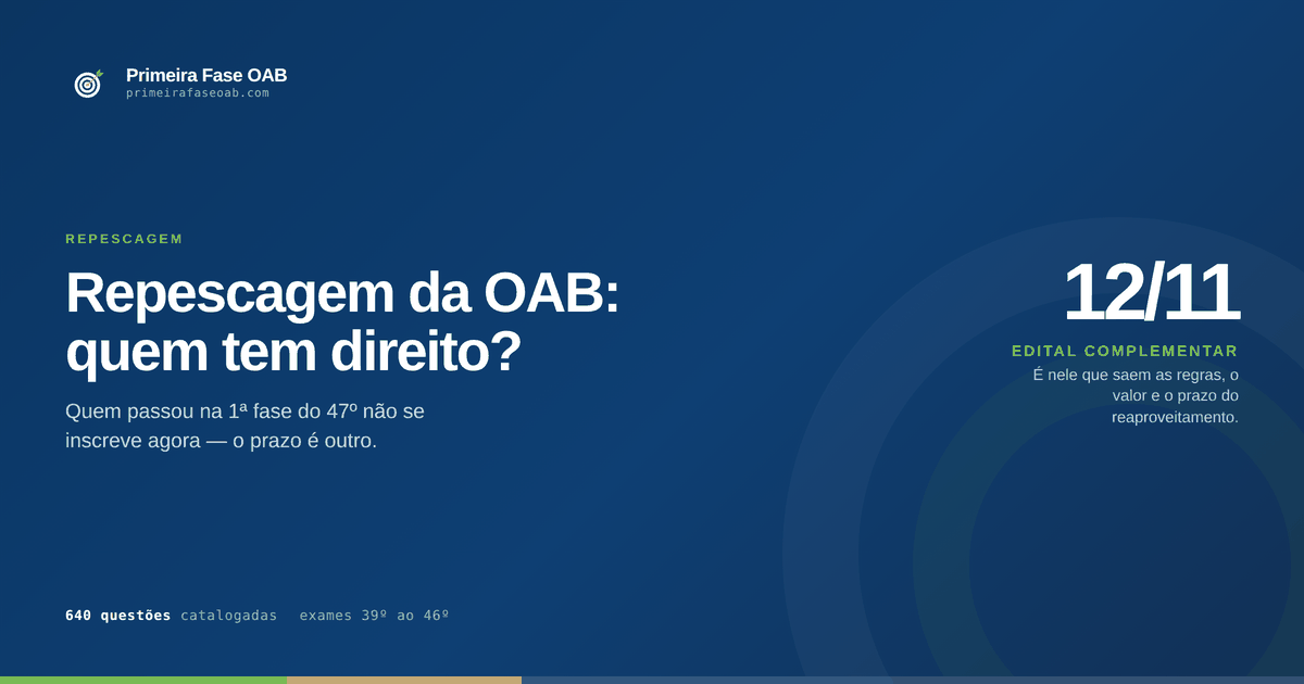 Candidato aprovado na primeira fase estudando para a segunda fase da OAB